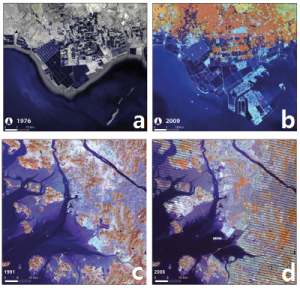 comparison satellite images over time
